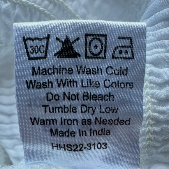 House of Harlow 1960 White Smocked Eyelet Peplum Top - Size Small - Revolve - Picture 7 of 10